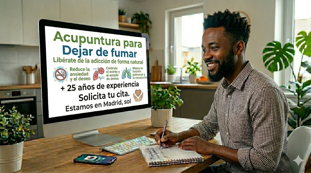 Dejar de fumar con Acupunture en tu consulta en Madrid cenrtro (sol)